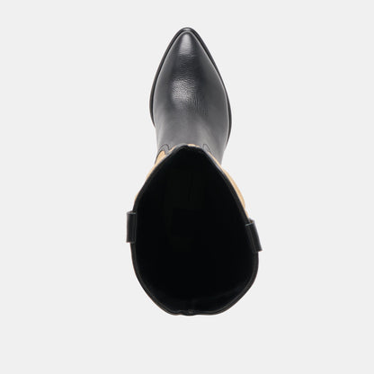 Dolce Vita SHOES Mirla Black Multi Leather Boots