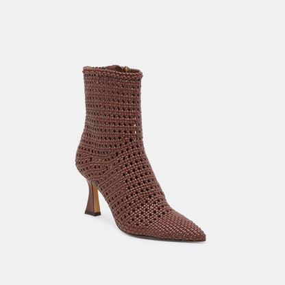 Dolce Vita SHOES Embry Brown Woven Stella Booties