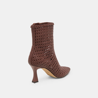 Dolce Vita SHOES Embry Brown Woven Stella Booties