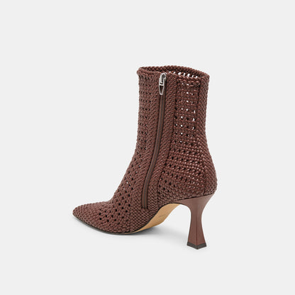 Dolce Vita SHOES Embry Brown Woven Stella Booties
