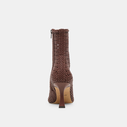 Dolce Vita SHOES Embry Brown Woven Stella Booties