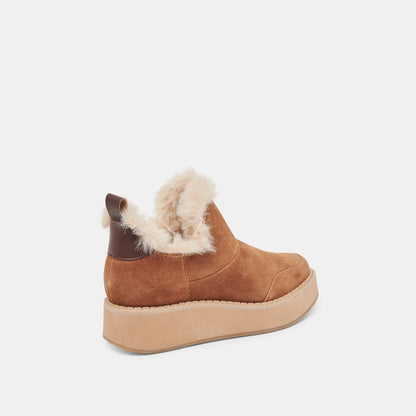 Dolce Vita SHOES ARDY PLUSH H2O BOOTIES PECAN SUEDE
 – Dolce Vita