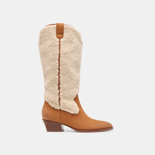 Dolce Vita SHOES Mykel Plush Caramel Nubuck Boots