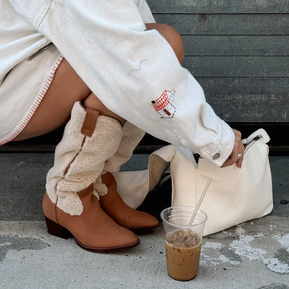 Dolce Vita SHOES Mykel Plush Caramel Nubuck Boots