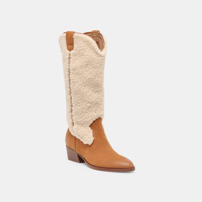 Dolce Vita SHOES Mykel Plush Caramel Nubuck Boots