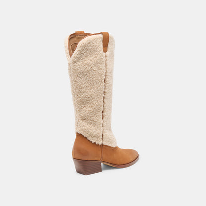 Dolce Vita SHOES Mykel Plush Caramel Nubuck Boots