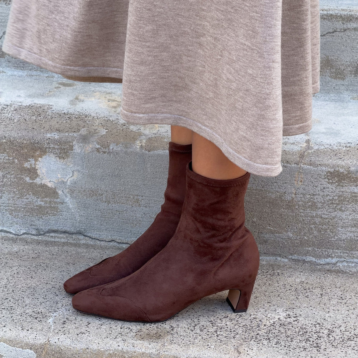Dolce Vita SHOES Anika Dk Brown Stella Suede Boots