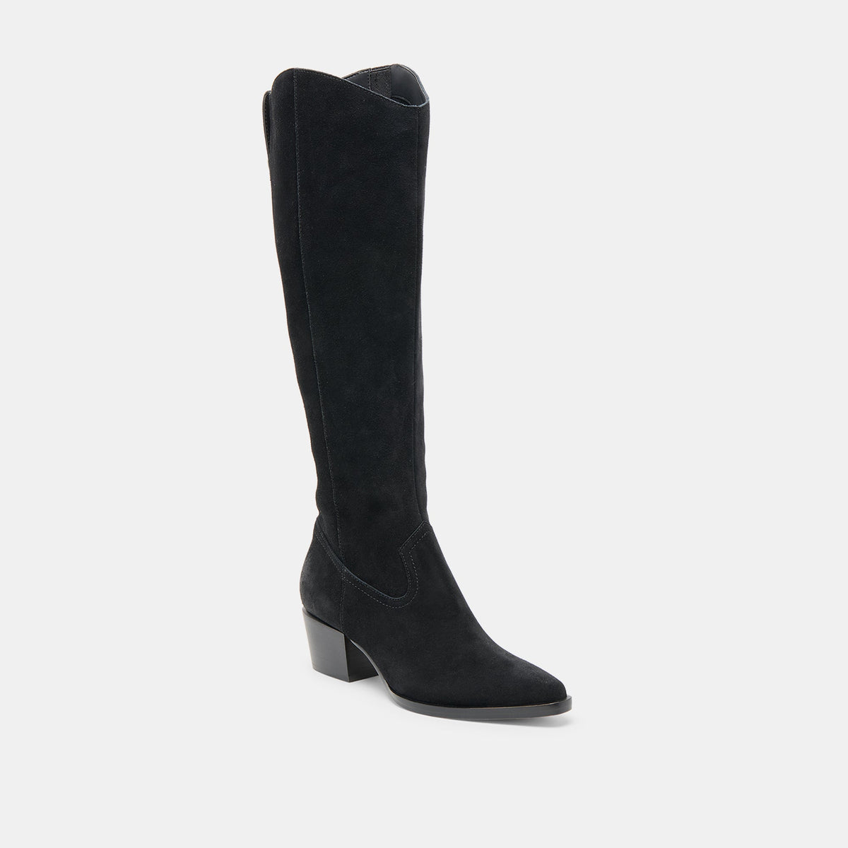 Dolce Vita SHOES Virona H2O Waterproof Onyx Suede Wide Calf Boots