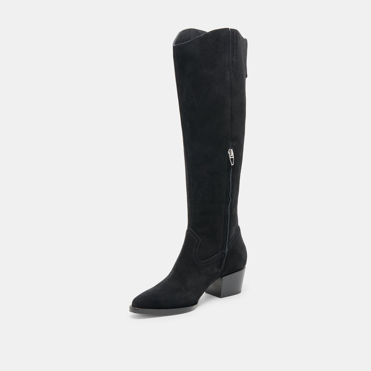 Dolce Vita SHOES Virona H2O Waterproof Onyx Suede Wide Calf Boots
