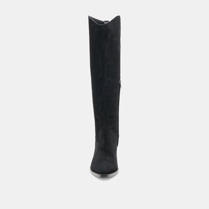Dolce Vita SHOES Virona H2O Waterproof Onyx Suede Wide Calf Boots