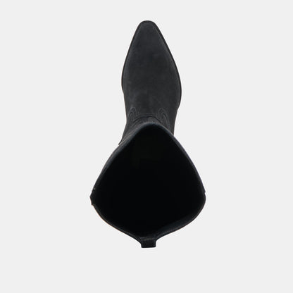 Dolce Vita SHOES Virona H2O Waterproof Onyx Suede Wide Calf Boots