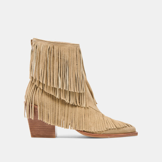 Dolce Vita SHOES Torey Dk Taupe Suede Booties