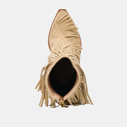 Dolce Vita SHOES Torey Dk Taupe Suede Booties