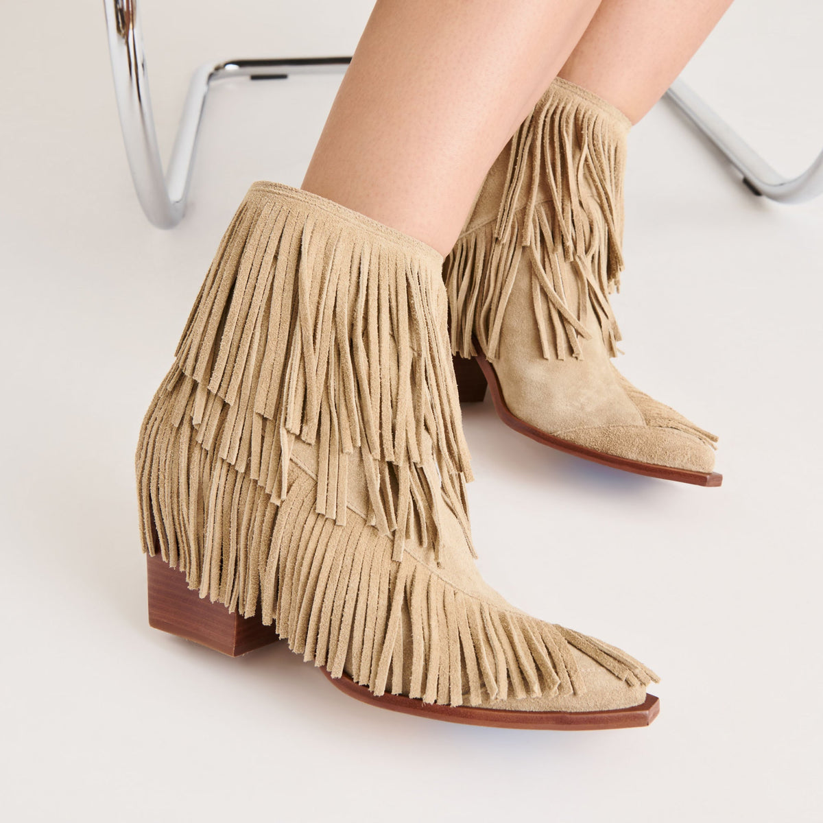 Dolce Vita SHOES Torey Dk Taupe Suede Booties