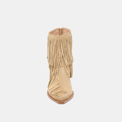 Dolce Vita SHOES Torey Dk Taupe Suede Booties