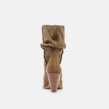 Dolce Vita SHOES Julith Olive Suede Boots