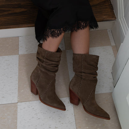 Dolce Vita SHOES Julith Olive Suede Boots