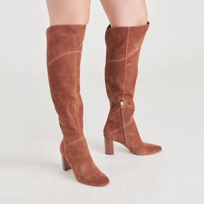 Dolce Vita SHOES SURY BOOTS DARK SADDLE SUEDE
 – Dolce Vita