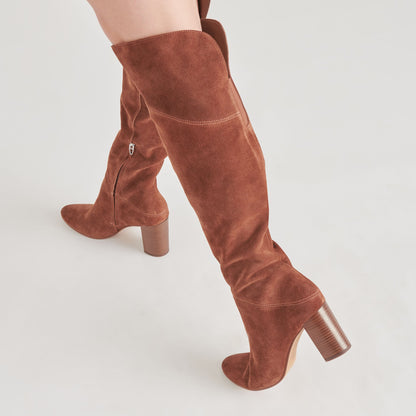 Dolce Vita SHOES SURY BOOTS DARK SADDLE SUEDE
 – Dolce Vita