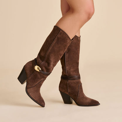 Dolce Vita SHOES Jody Dk Brown Suede Boots