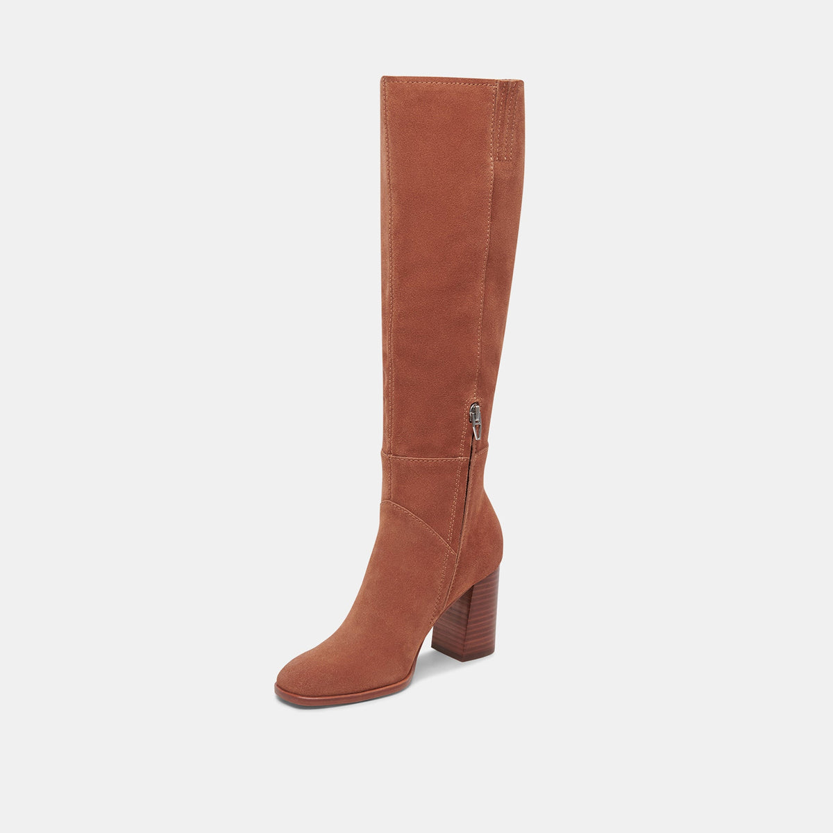 Dolce Vita SHOES FYNN Wide Calf Boots DK Brown Suede | Brown Suede Knee-High Boots
 – Dolce Vita