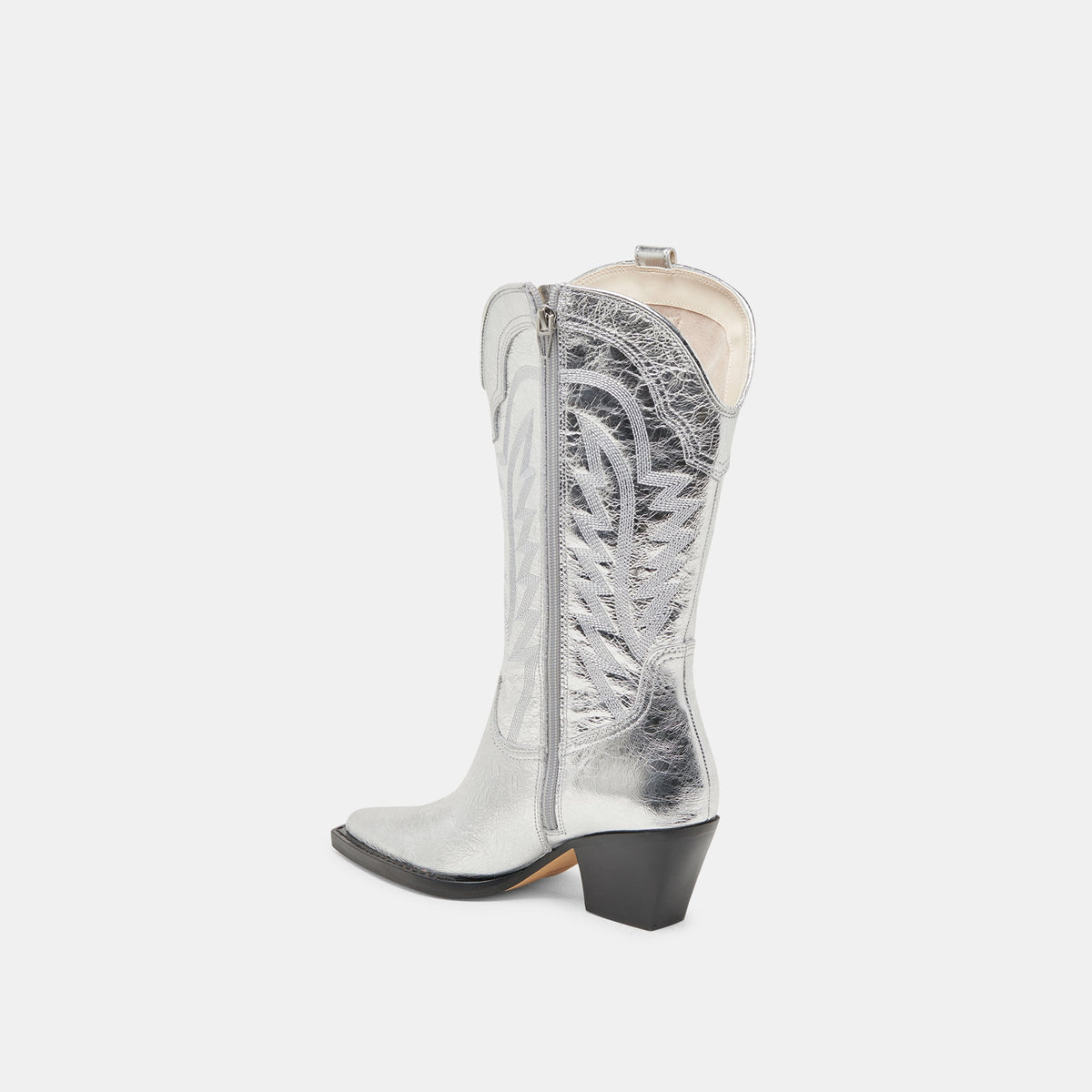 Dolce Vita SHOES Ryland Extra Wide Calf Silver Boots | Distressed Leather Boots
 – Dolce Vita