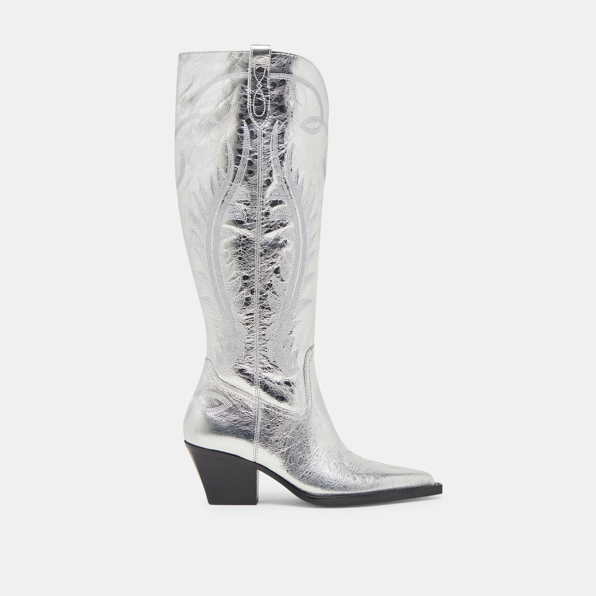 Dolce Vita SHOES Ryatt Extra Wide Calf Silver Boots | Distressed Leather Boots
 – Dolce Vita