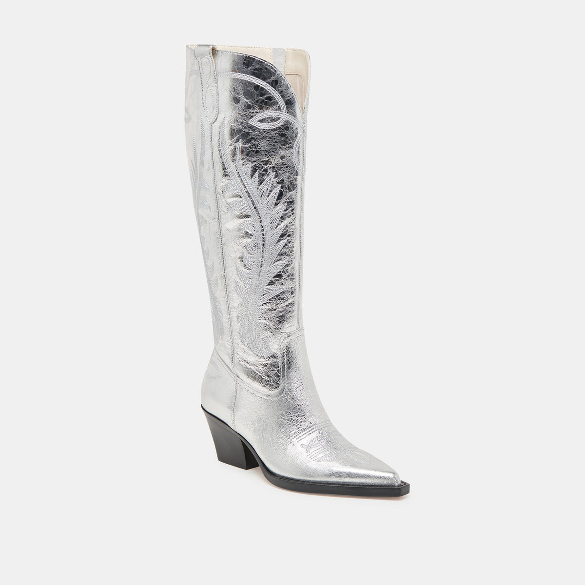 Dolce Vita SHOES Ryatt Extra Wide Calf Silver Boots | Distressed Leather Boots
 – Dolce Vita