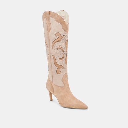 Dolce Vita SHOES FINLEY STUD BOOTS CAMEL SUEDE
 – Dolce Vita
