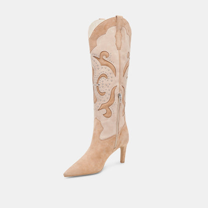Dolce Vita SHOES FINLEY STUD BOOTS CAMEL SUEDE
 – Dolce Vita