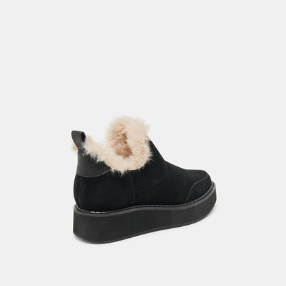 Dolce Vita SHOES Ardy Plush H2O Waterproof Onyx Suede Booties