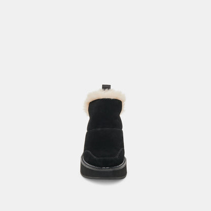 Dolce Vita SHOES Ardy Plush H2O Waterproof Onyx Suede Booties