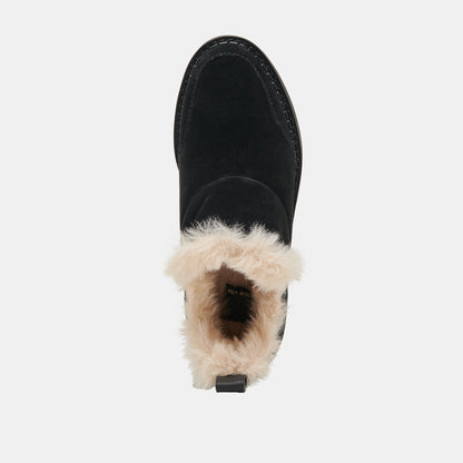 Dolce Vita SHOES Ardy Plush H2O Waterproof Onyx Suede Booties