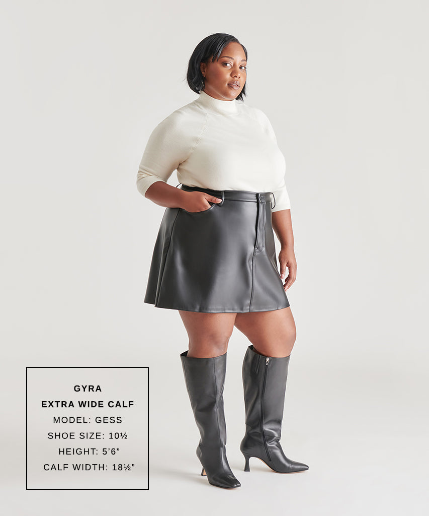 Dolce Vita SHOES Gyra Extra Wide Calf Black Boots | Leather Wide Calf Boots
 – Dolce Vita