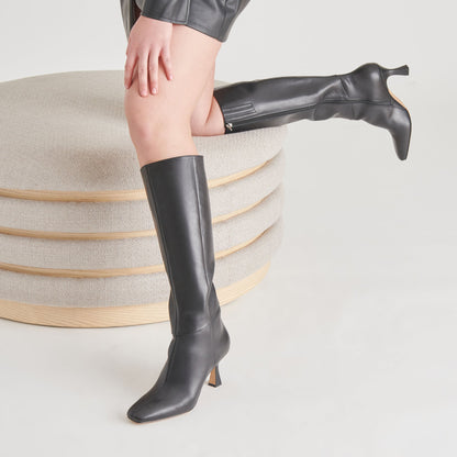 Dolce Vita SHOES Gyra Black Leather Boots