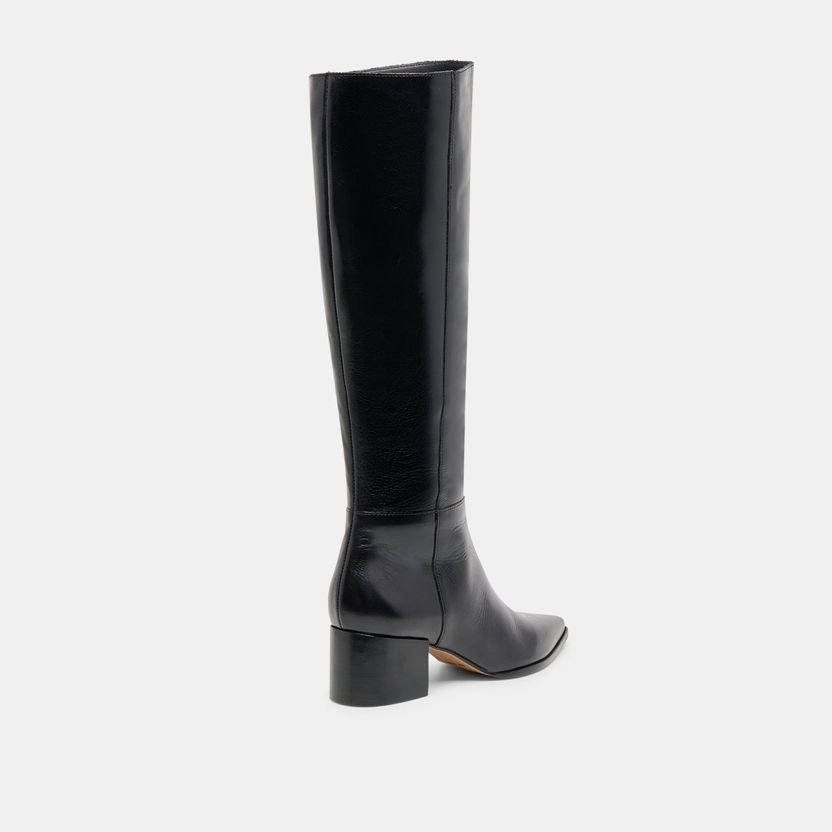 Dolce Vita SHOES Kirson Black Leather Wide Calf Boots