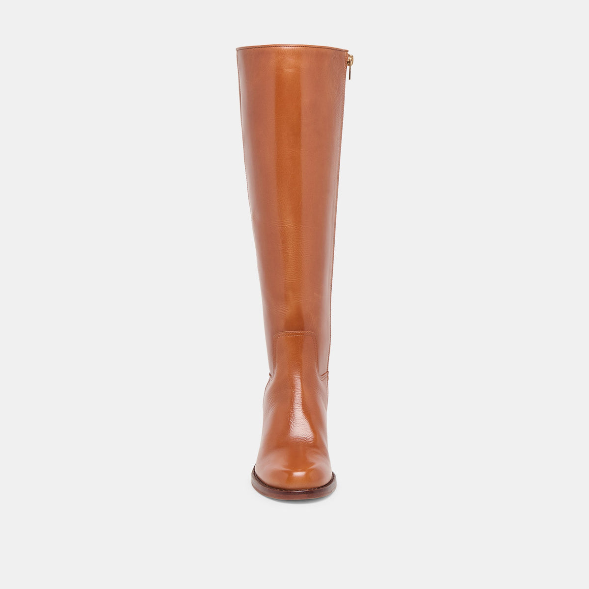 Dolce Vita SHOES Lucyle Tan Leather Wide Calf Boots