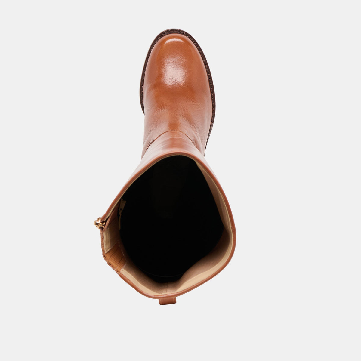 Dolce Vita SHOES Lucyle Tan Leather Wide Calf Boots