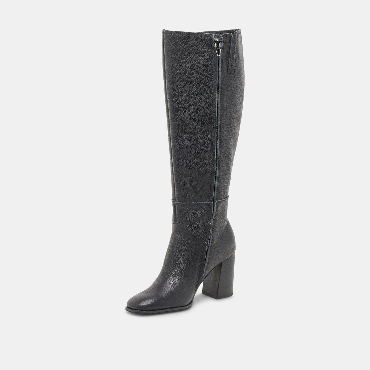 Dolce Vita SHOES FYNN Wide Calf Boots Onyx Leather | Women's Onyx Knee-High Boots
 – Dolce Vita