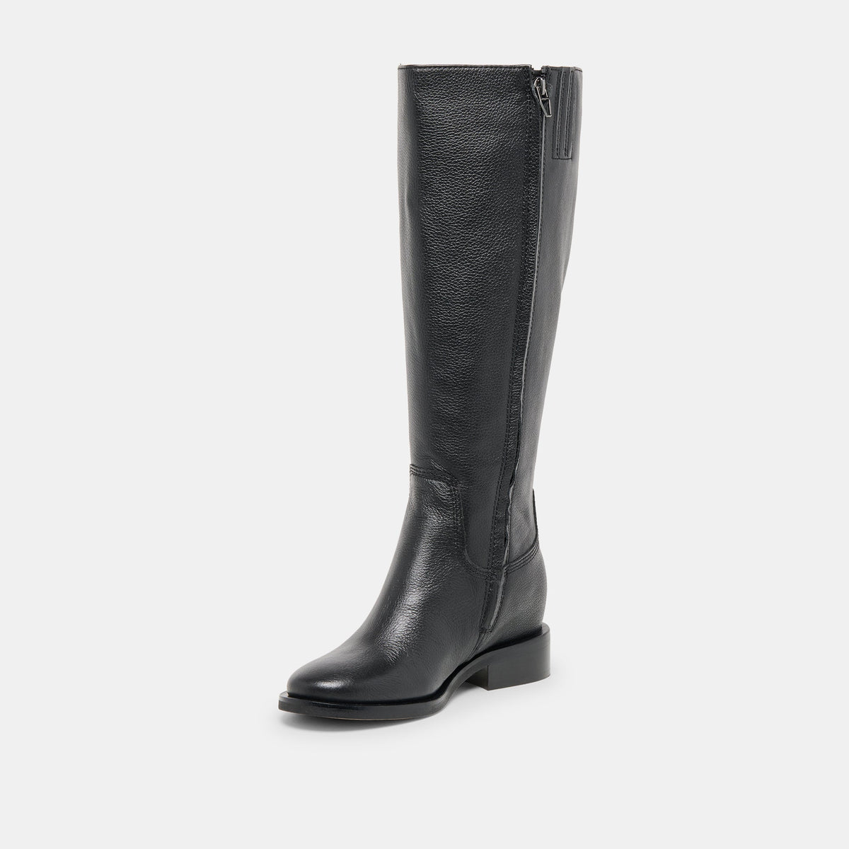 Dolce Vita SHOES Kilian H2O Waterproof Black Leather Wide Calf Boots