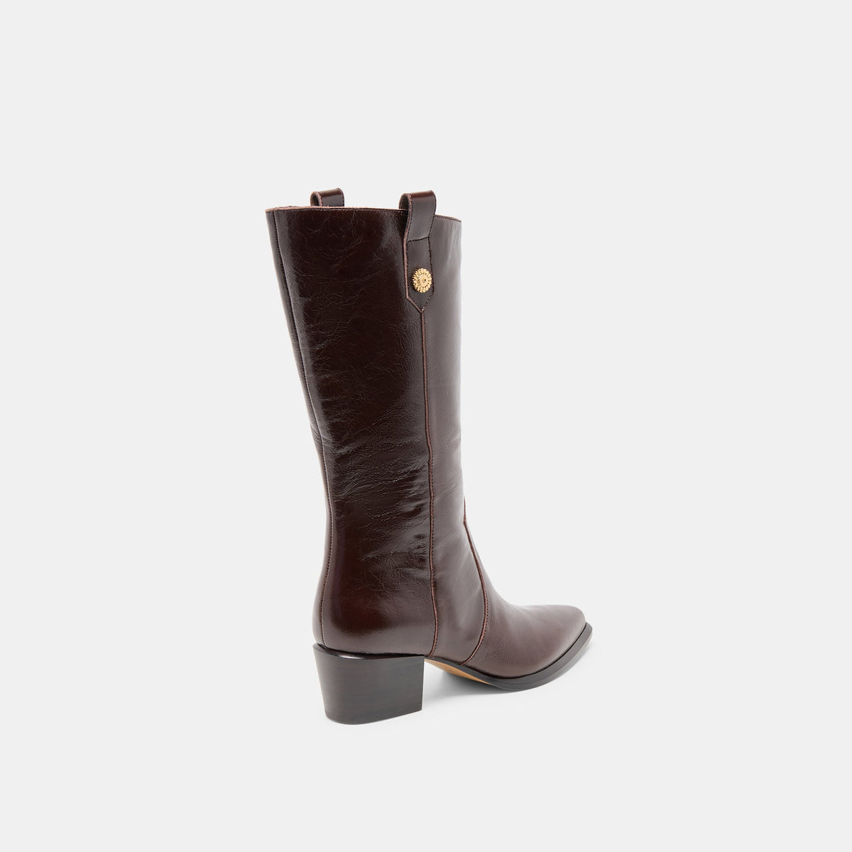 Dolce Vita SHOES Vern Chocolate Leather Wide Calf Boots
