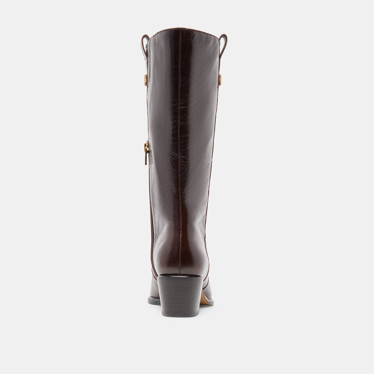 Dolce Vita SHOES Vern Chocolate Leather Wide Calf Boots