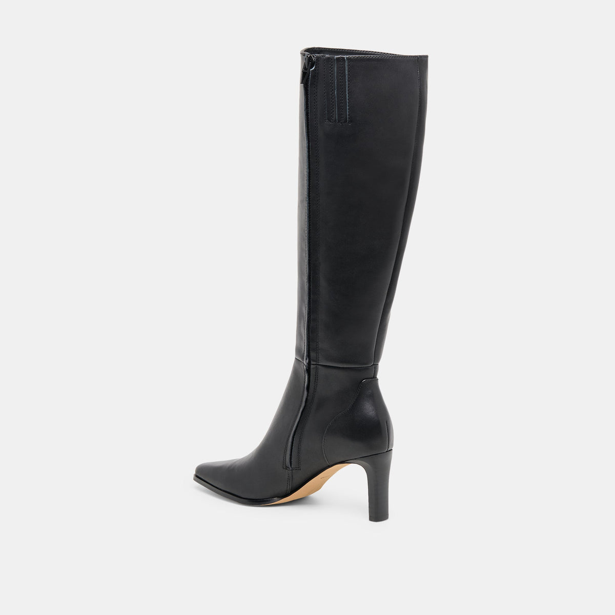 Dolce Vita SHOES Emmi Black Leather Wide Calf Boots