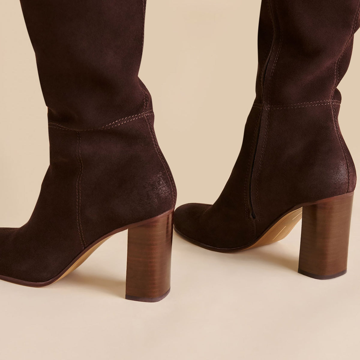 Dolce Vita SHOES Hudsin Wide Calf Mahogany Suede Boots