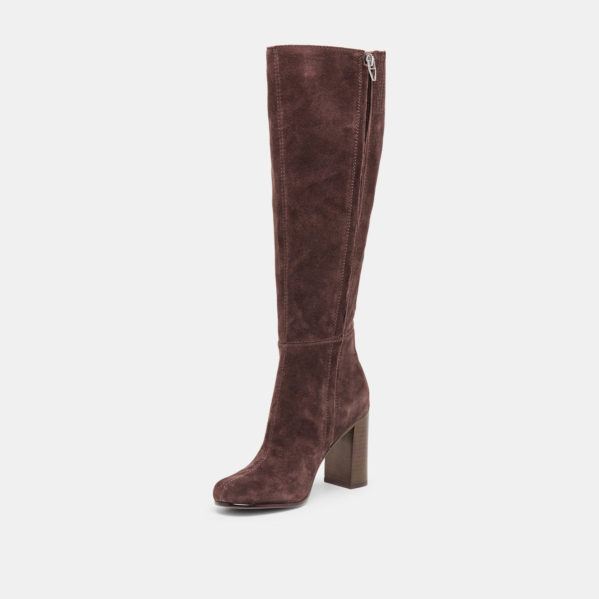 Dolce Vita SHOES Hudsin Wide Calf Mahogany Suede Boots