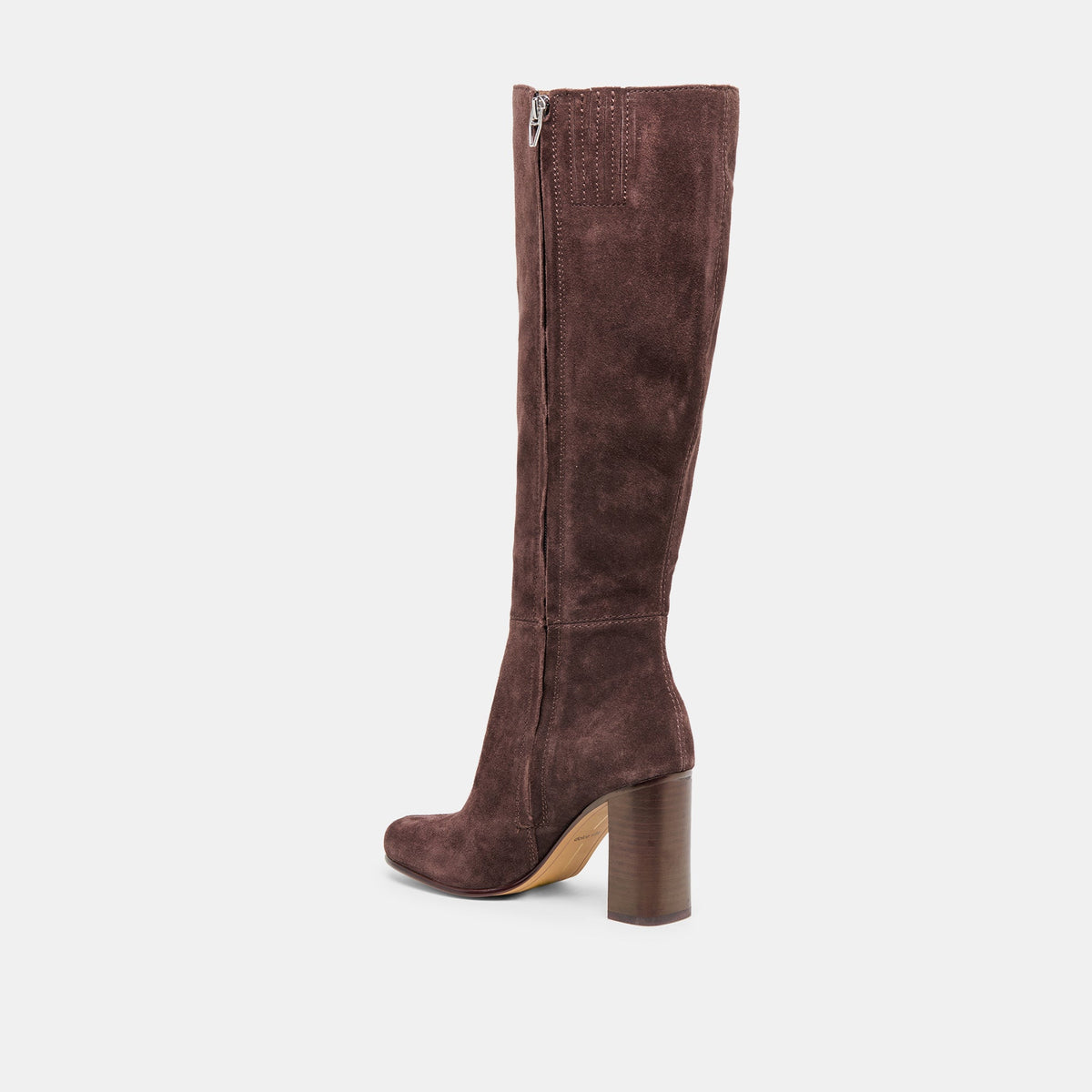 Dolce Vita SHOES Hudsin Wide Calf Mahogany Suede Boots