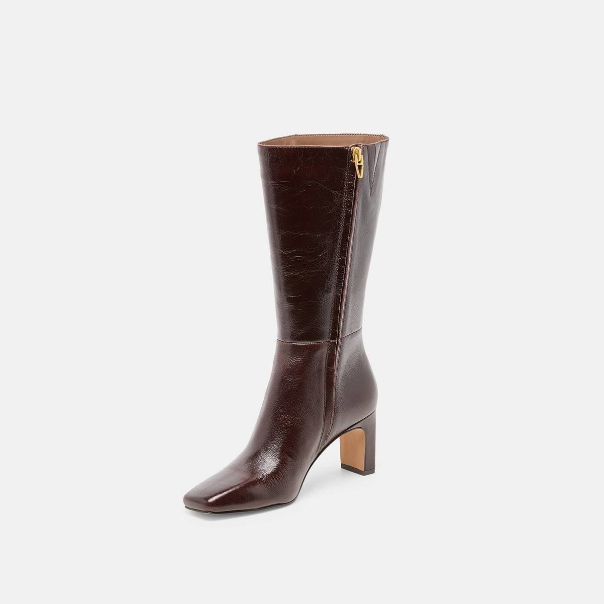 Dolce Vita SHOES Riggs Wide Calf Chocolate Leather Boots