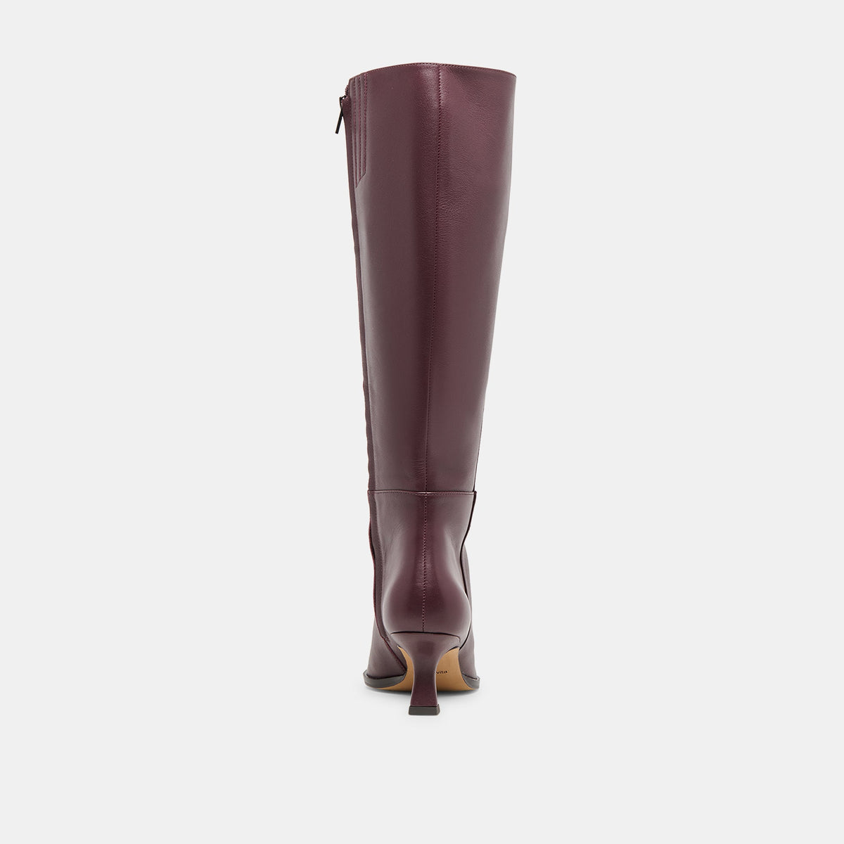 Dolce Vita SHOES Auggie Wine Leather Wide Calf Boots