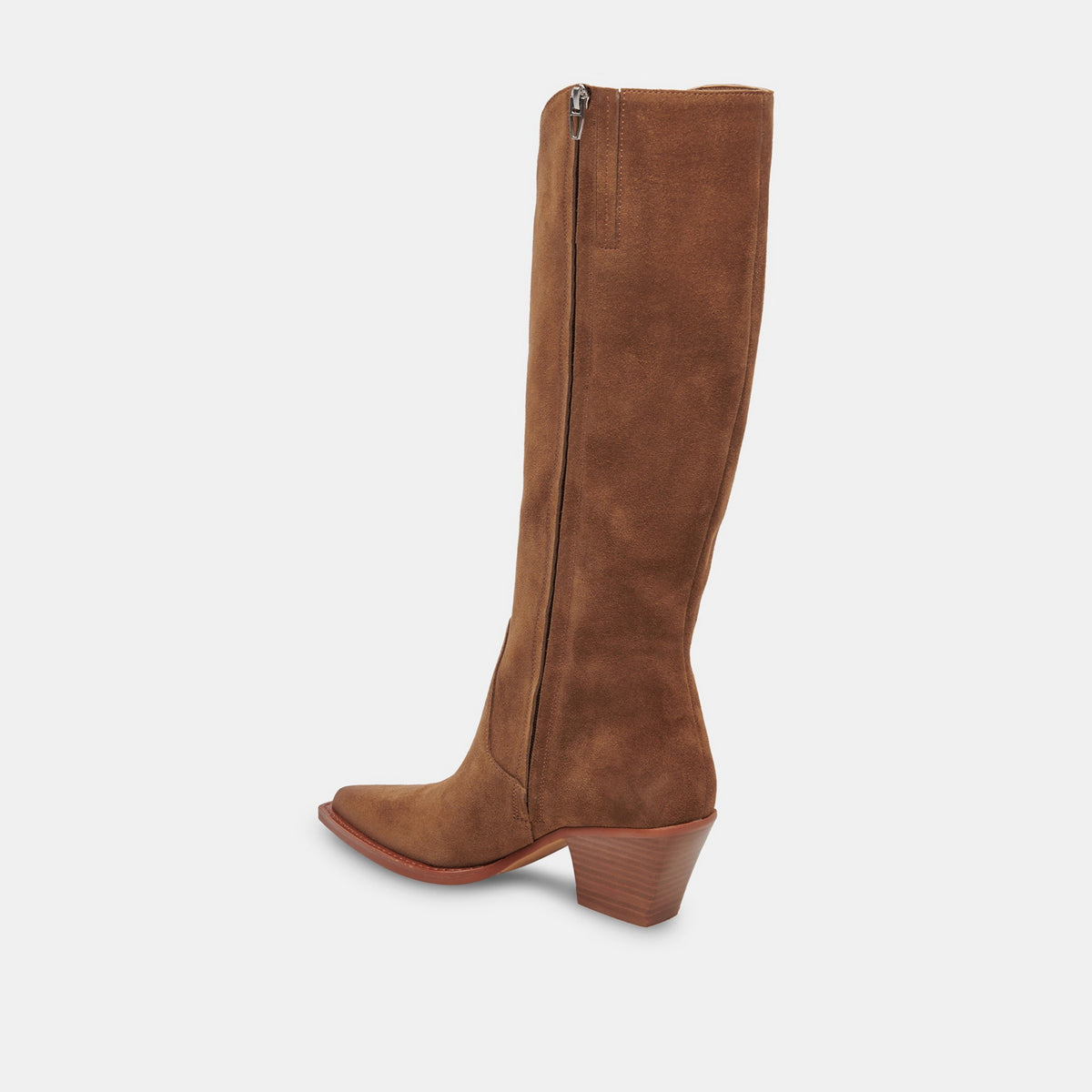 Dolce Vita SHOES RAJ Wide Calf Boots Brown Suede | Women's Brown Suede Knee-High Boots
 – Dolce Vita