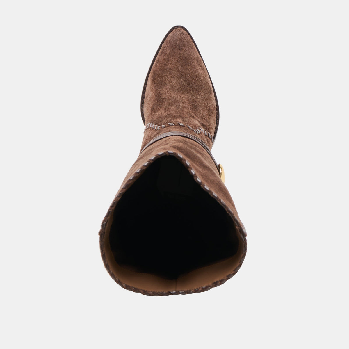 Dolce Vita SHOES Jody Dk Brown Suede Wide Calf Boots